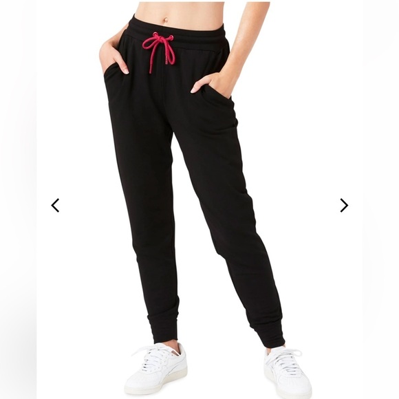 TEREZ Cozy Bamboo Sweatshirt & Jogger Set Black Size S Athleisure Loungewear - Picture 5 of 9